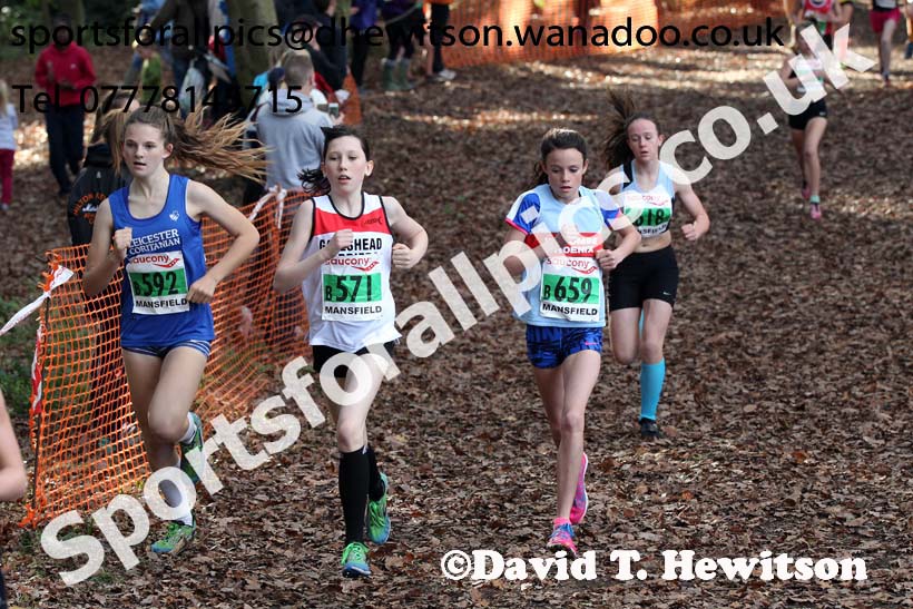 Girls under-13s National Cross Country Relays. Photo: David T. Hewitson/Sports for All Pics